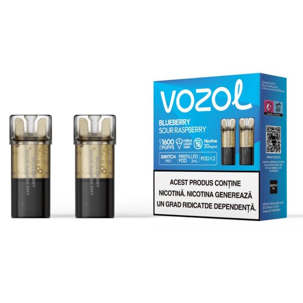 Set 2 cartuse Vozol Switch Pro 800 - Bluberry sour raspberry