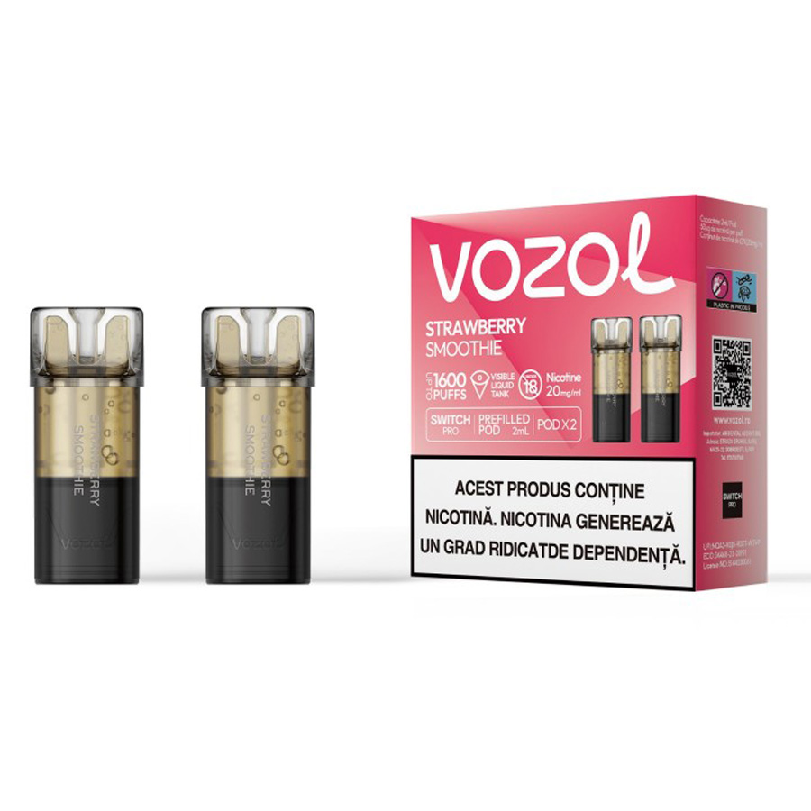 Set 2 cartuse Vozol Switch Pro 800 - Strawberry Smoothie