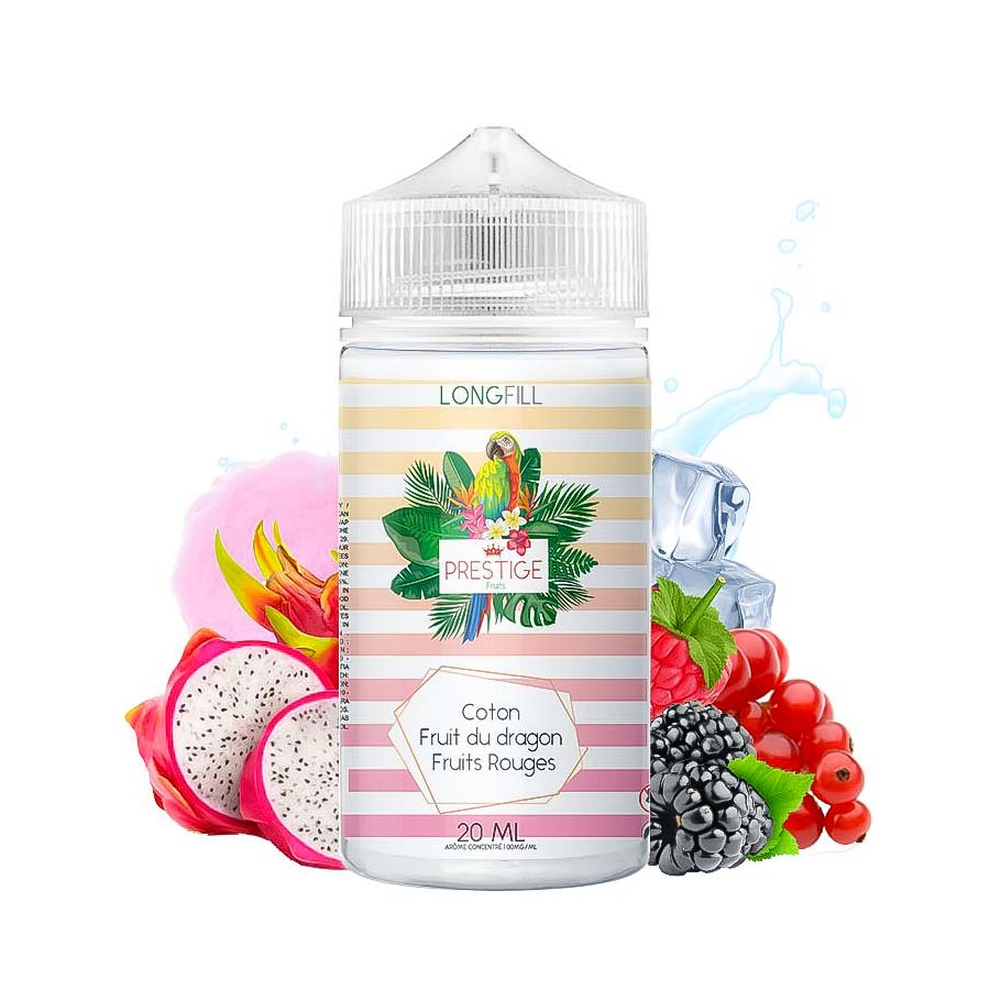Lichid Prestige Fruits Cotton Candy Fruit Du Dragon Fruits Rouges 20ml Longfill