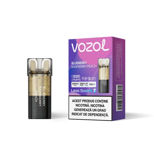 Cartus Switch Pro single Blueberry Raspberry Peach Less Sweet 2ml 20mg