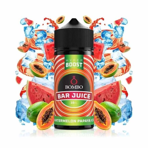 Lichid Watermelon Papaya Ice Bombo Bar Juice Hyper Boost 10ml Longfill